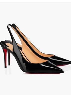 Christian Louboutin Kate Sling Red Sole Pumps 37